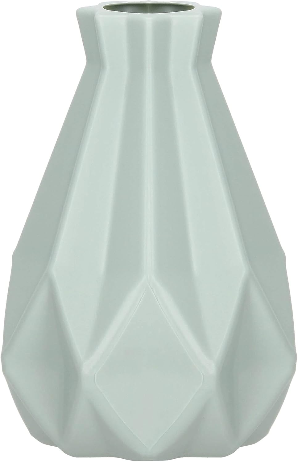 Wazon plastikowy - Wazon stołowy - dekoracja skandynawska, nowoczesna - 20 cm (miętowy, wys. 20 cm)