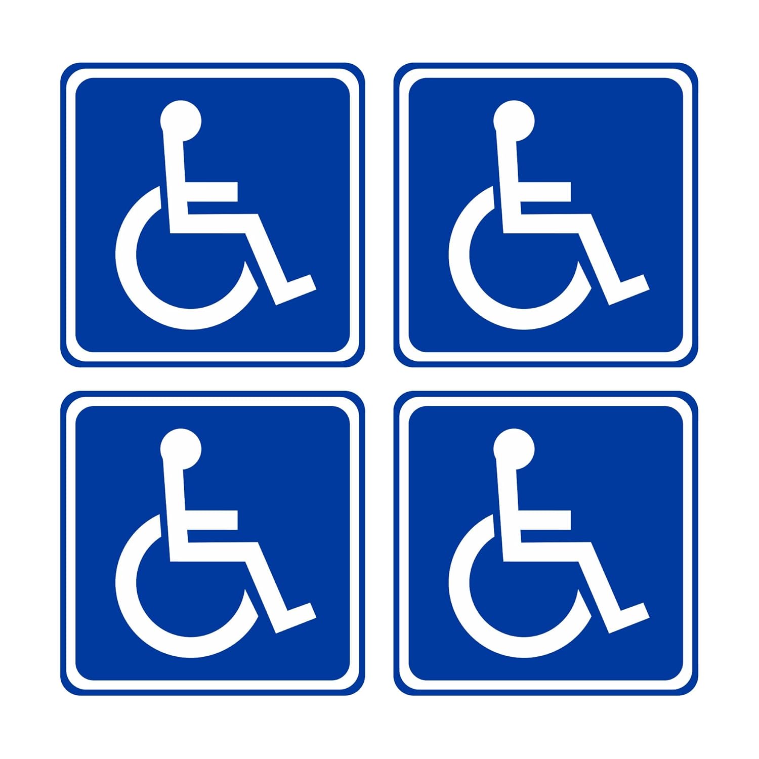 Cartello Parcheggio Disabili 200x300 Mm In PVC 1 Mm – Resistente Alle Intemperie, Alta Visibilità, Facile Da Montare - 2