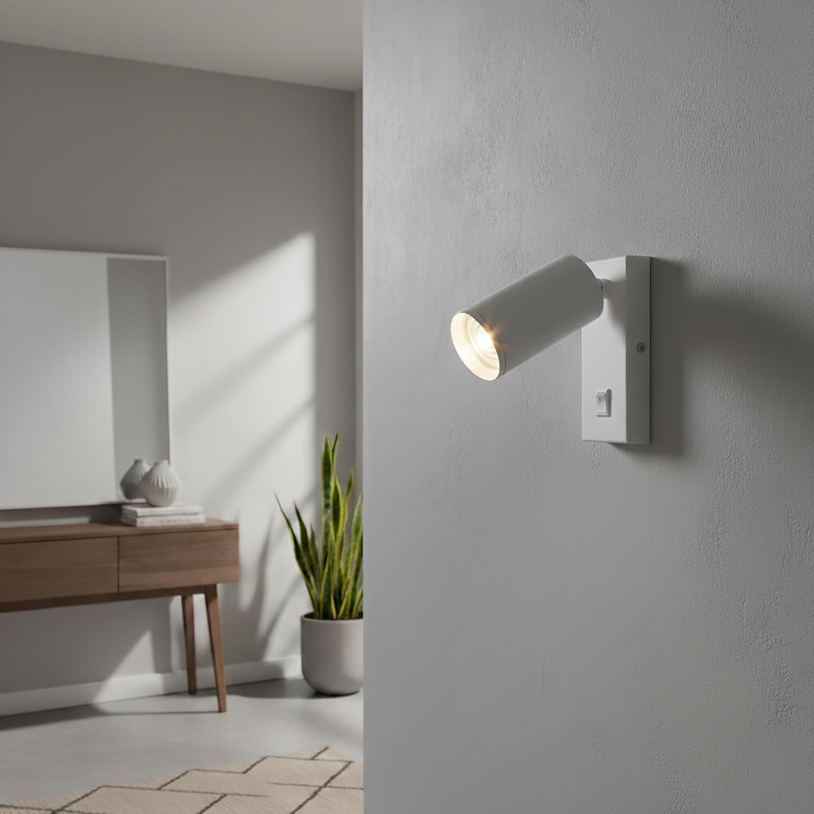 Spot de lecture LED 8W GU10 applique ORIENTABLE lumière 360 degrés lampe de chevet lampe de table hôtel bureau 230V BLANC - 5