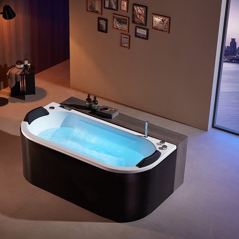 Baignoire balneo NEO BLACK 1 place ARCHIPEL® 180x86 - 3