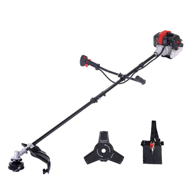 Scheppach Débroussailleuse thermique PBC330 - 32,5 cm³ - moteur 2 temps - largeur de coupe fil/lame 430/255 mm - réservoir 0,9L