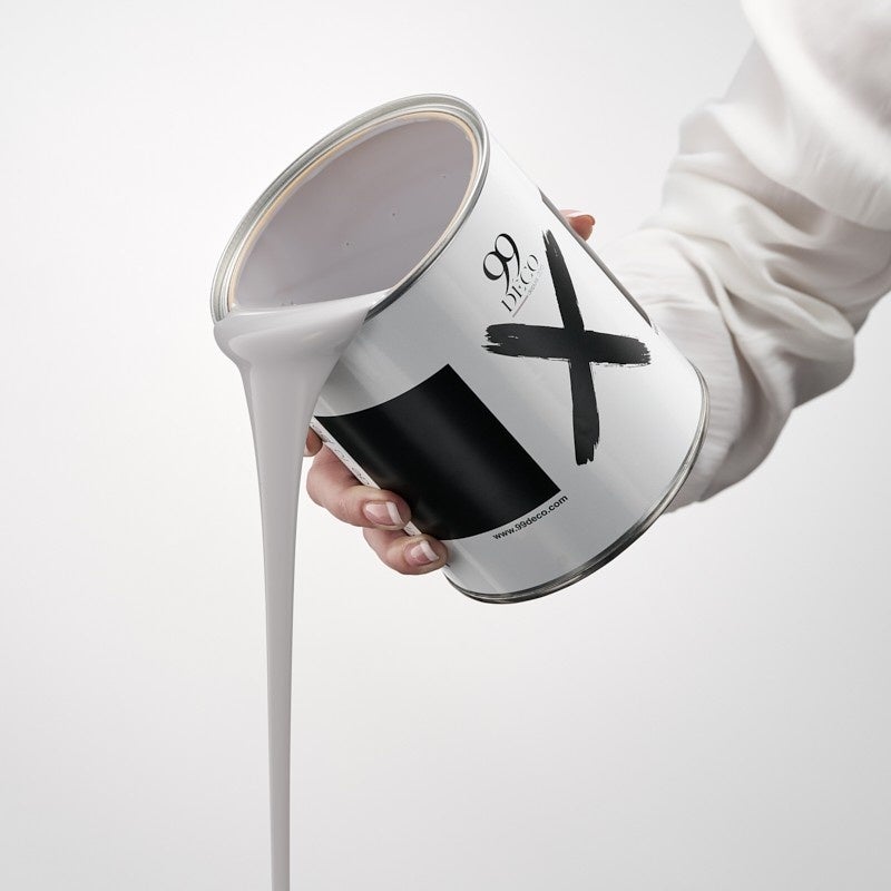 Pittura murale vellutata - Grigio pastello - Interni - 1 l - 2
