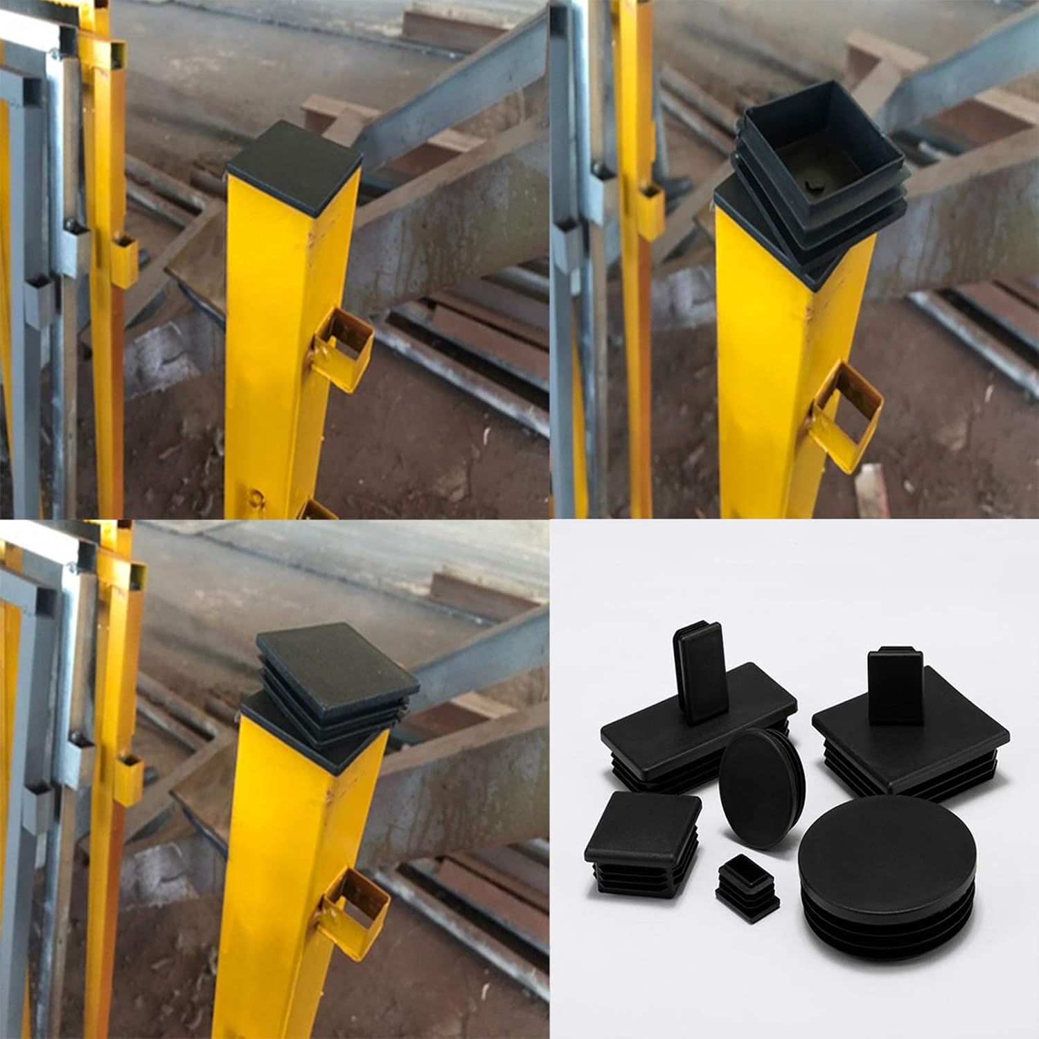 Plastikowe nakładki na nogi trampoliny (80 x 80 mm) - 2