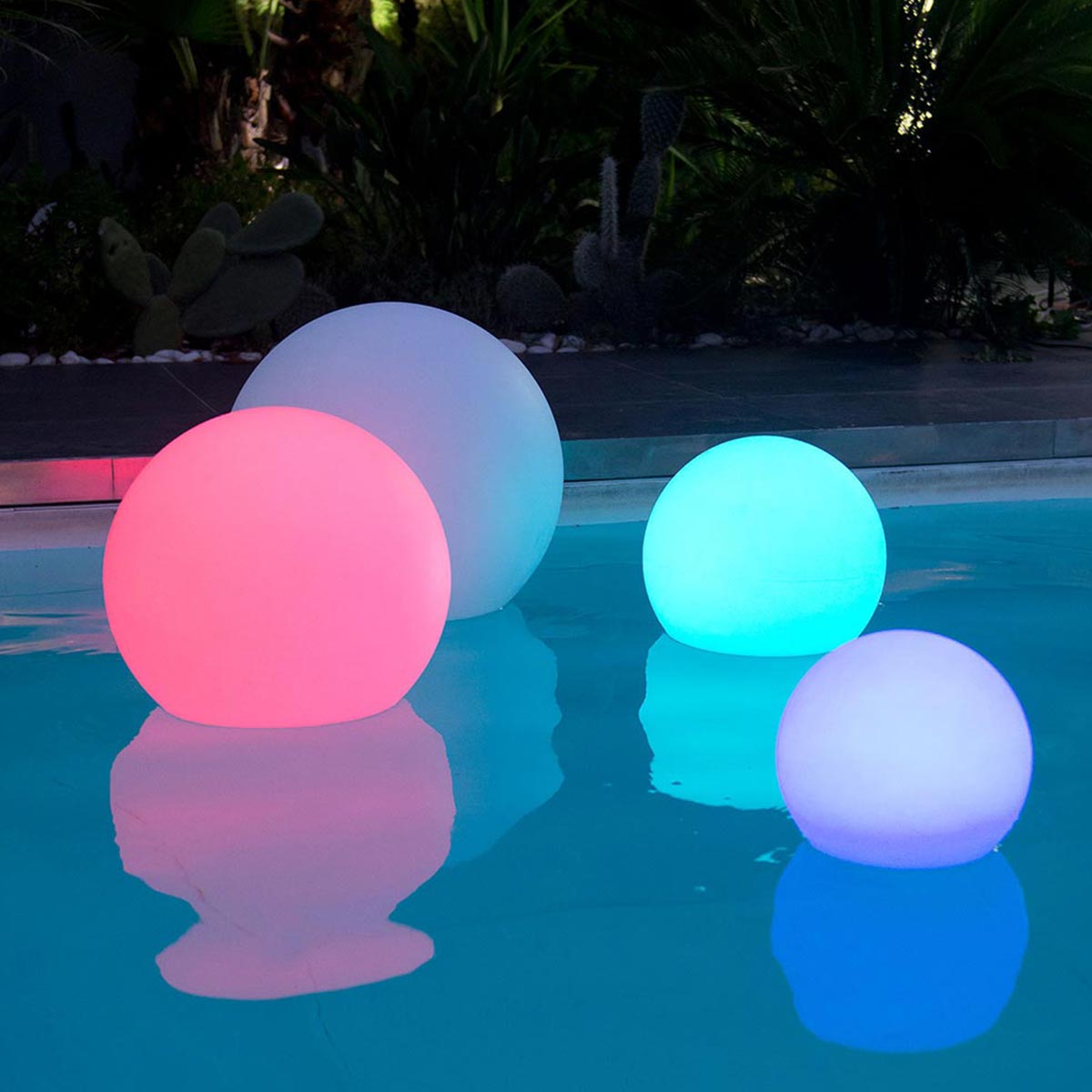 Set di 2 palline luminose senza fili D30CM BOBBY - 5