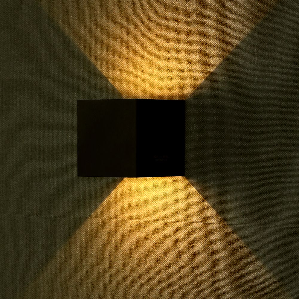 Applique de Pared LED 11W Puce Bridgelux Noir Carré 4000K 1320lm - 8