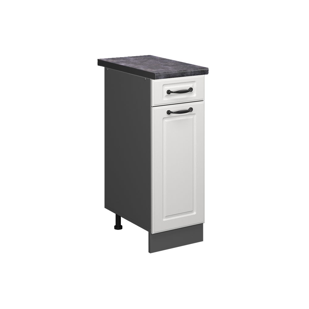 Vicco Szafka dolna do kuchni R-Line, Biały domek wiejski, 30 cm , BP Antracyt
