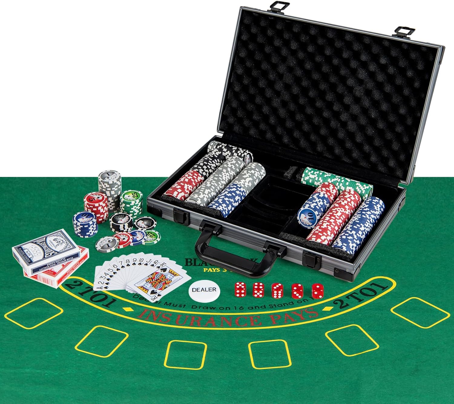 Fichas De Poker Maletu00edn De Poker Profesional, Juego De Fichas