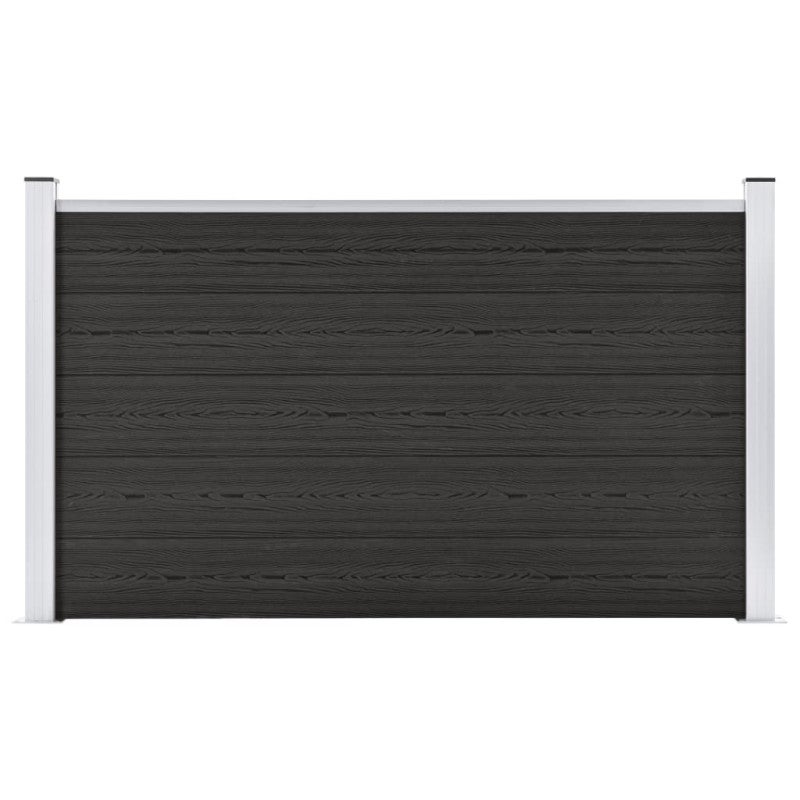 Ogrodzenie ogrodowe WPC, 180x105 cm, szare vidaXL