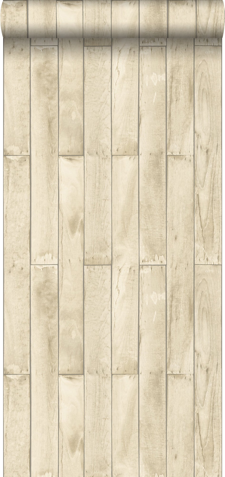 Tapeta wygląd drewna beżowym - 53 cm x 10.05 m - ESTAHOME