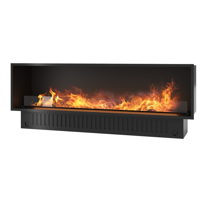 Invapo Inside 1800 kominek parowy do zabudowy, wielokolorowy płomień, efekt 3D, zbiornik 3,6 l, 183 cm