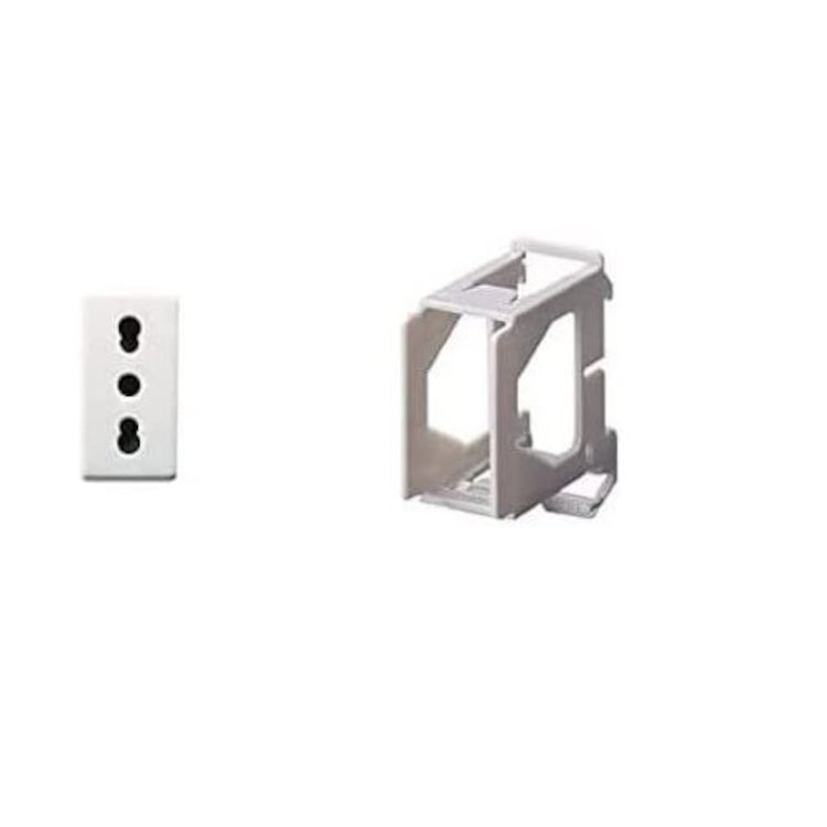 Supporto per montaggio frutti Gewiss System su guida DIN - 1 posto - 2