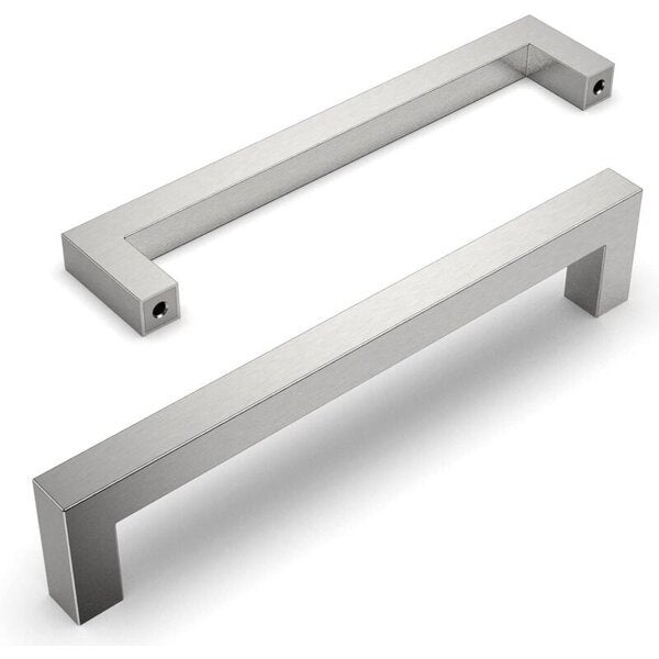 Set de 10 mânere din oțel inoxidabil cu distanță centrală de 160 mm, mânere pentru dulapuri și uși de bucătărie 10buc