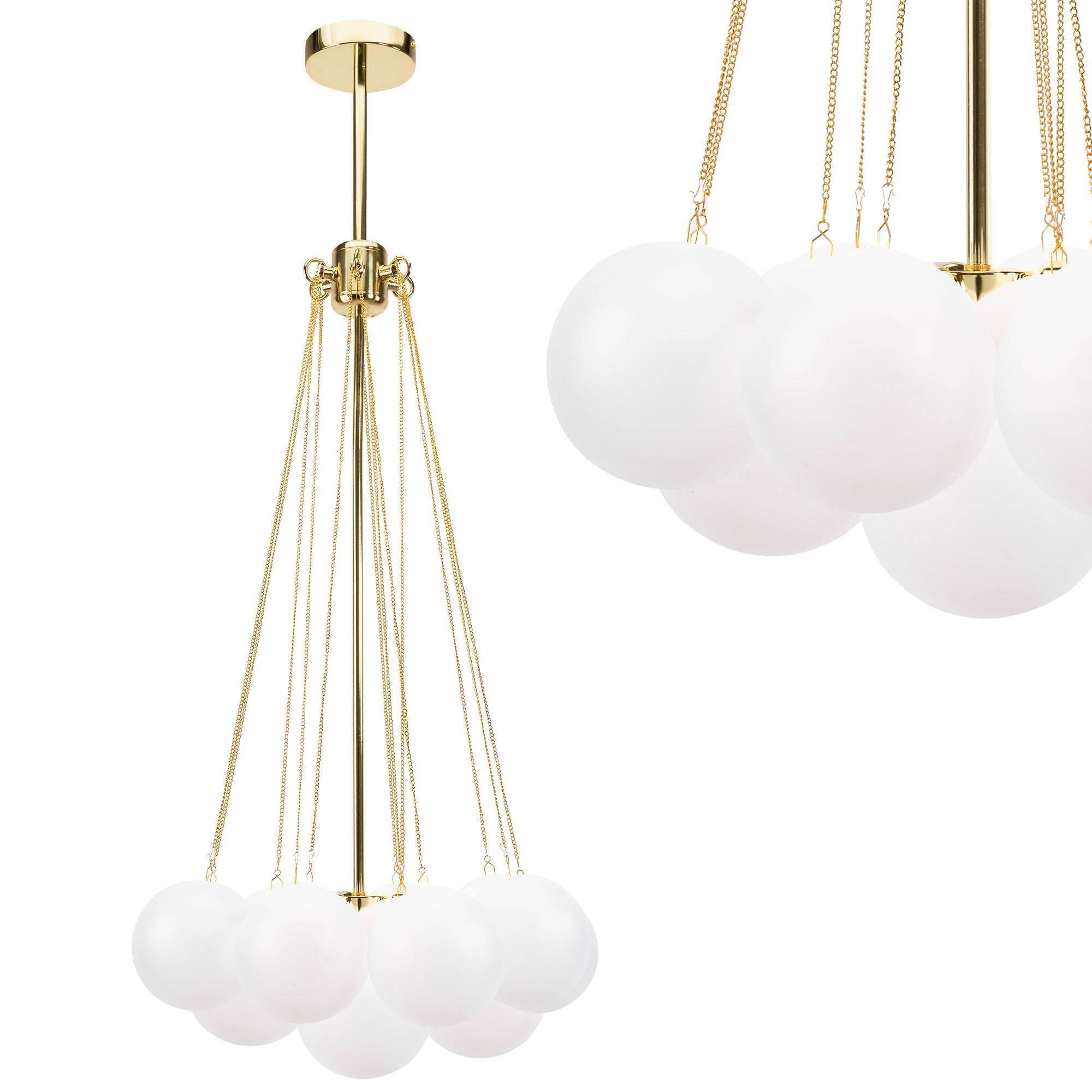 Lampa Sufitowa Wisząca Toolight App1688-12Cp Chrom