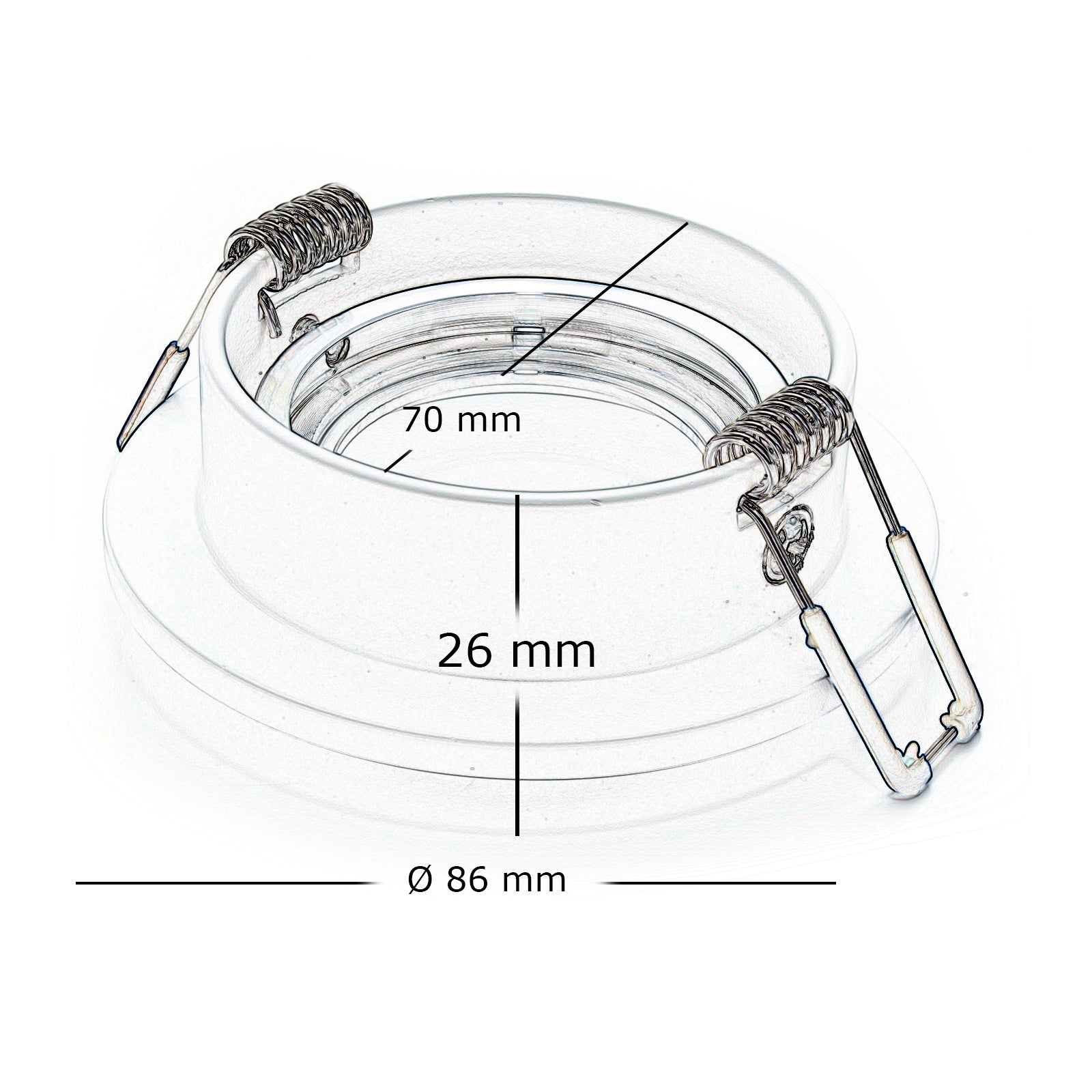 Spot à LED RGBW GU10 6W encastré 7cm rond bicolore effets lumineux bar pizzeria disco 230V BLANC LUMIÈRE RGBW 3000K - 4