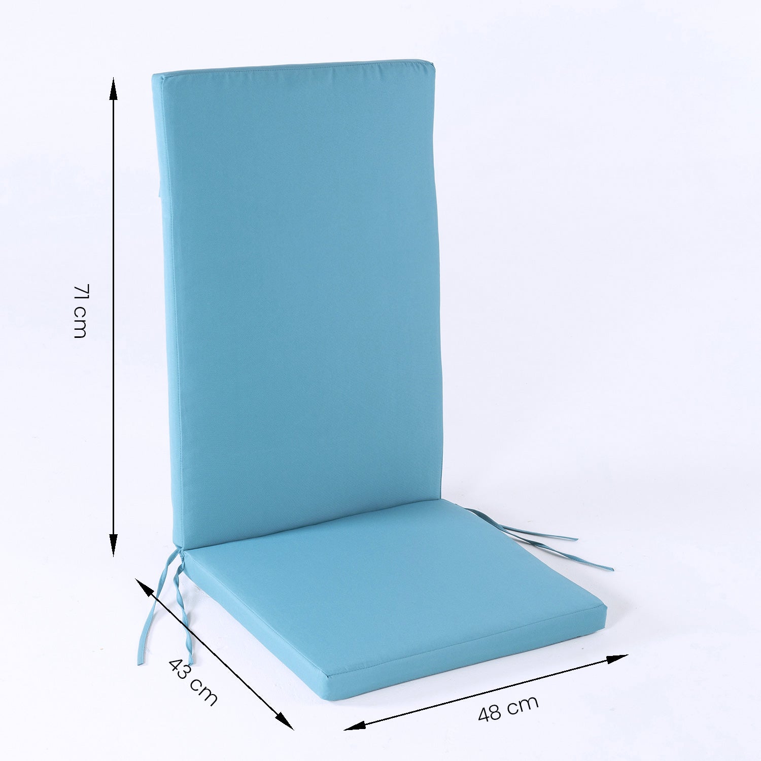 Cojín para sillones reclinables color turquesa - 7