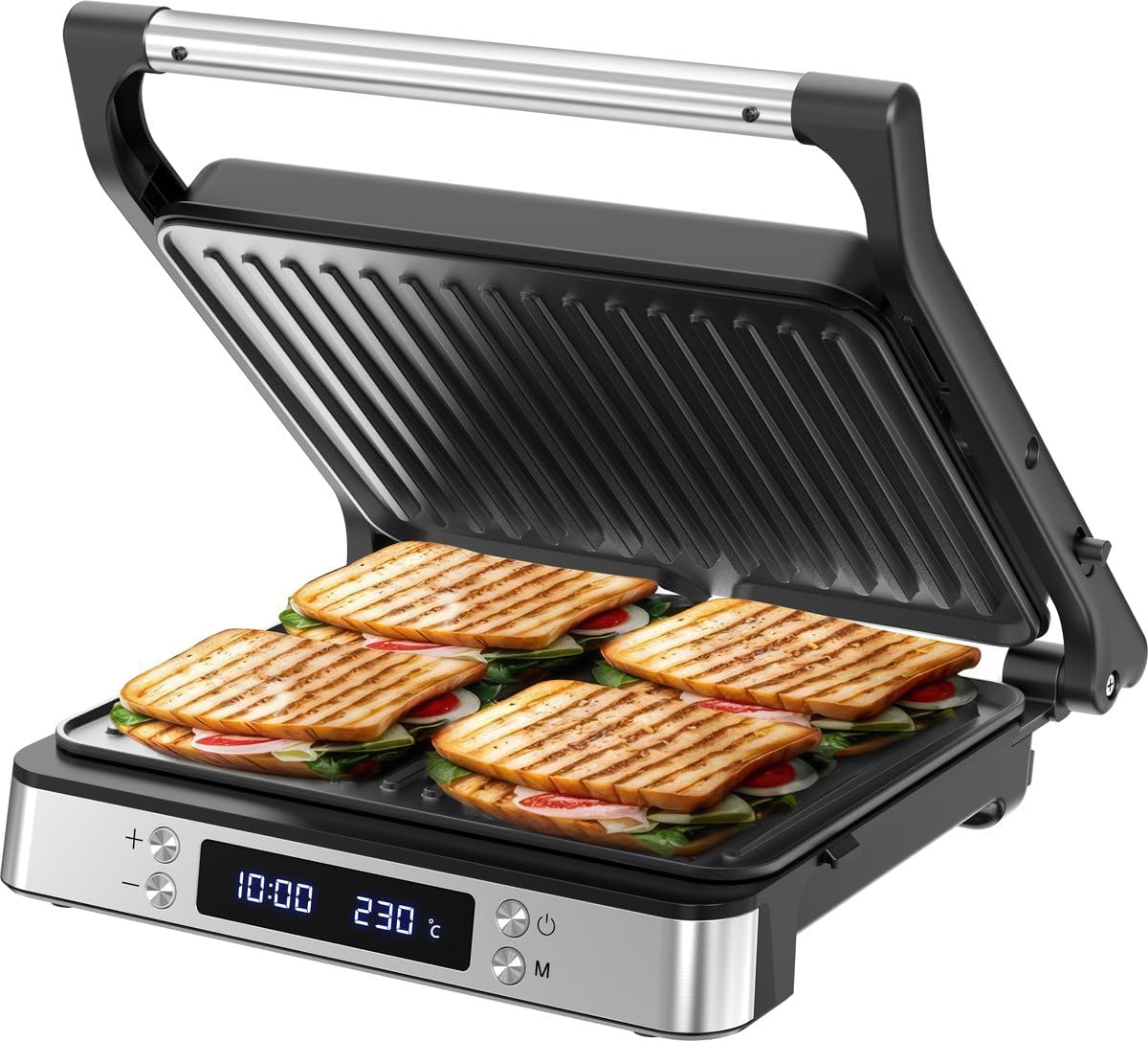 Appareil à Croque-Monsieur XXL, 2000W, Sandwichmaker, Machine a Panini ...