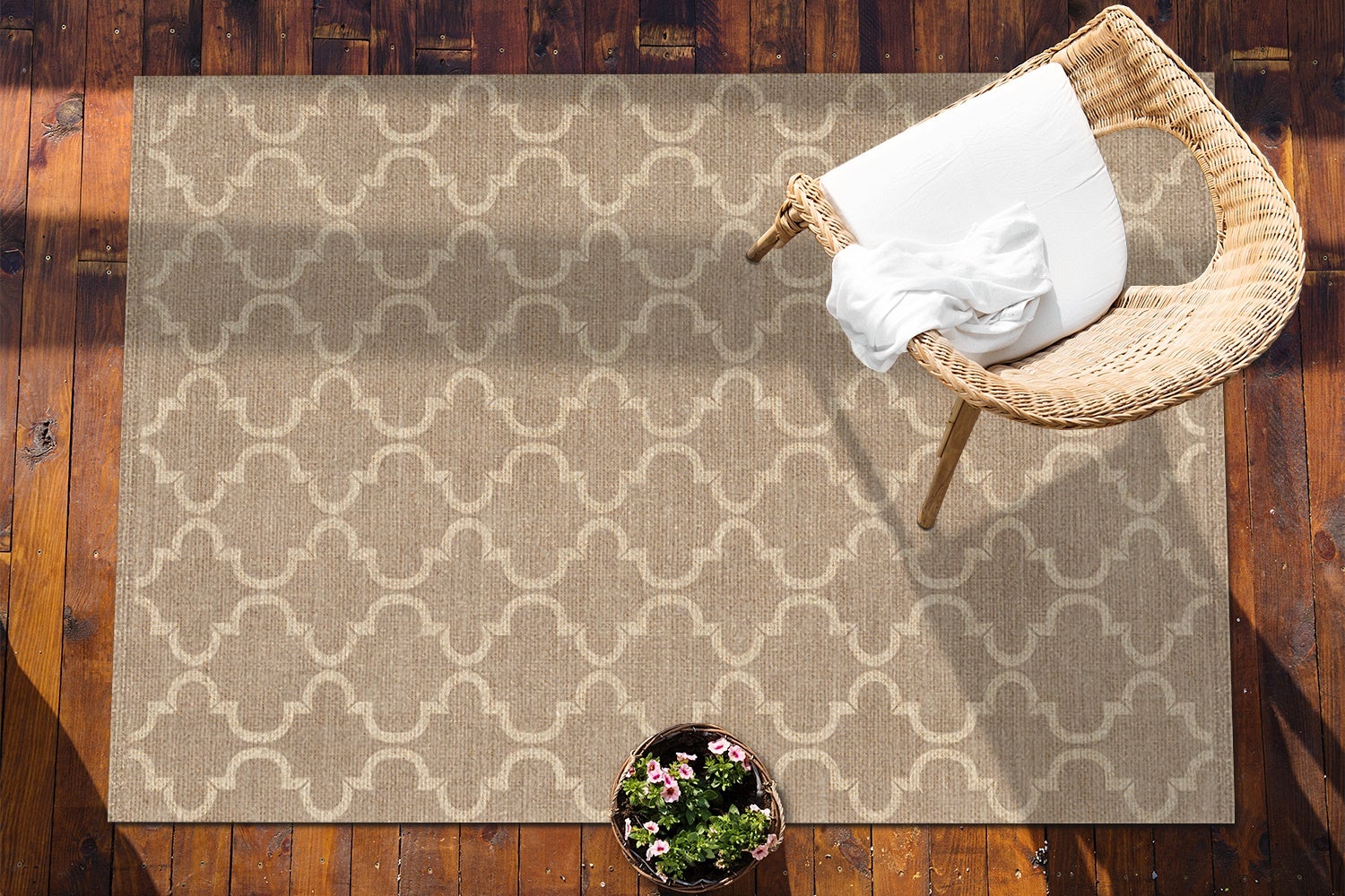 Mata winylowa marokańska faktura orientalny styl dywan winylowy do salonu 150x225 cm – Tulup - 4