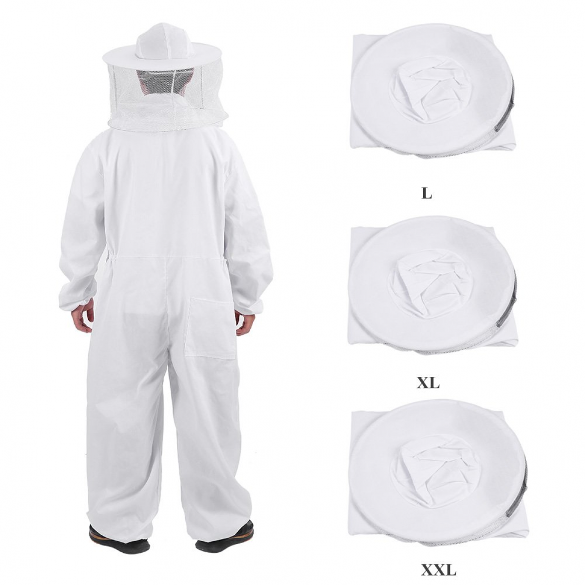 Roupa de apicultura para homens e mulheres, fato de apicultura profissional, fato de apicultor com - 8