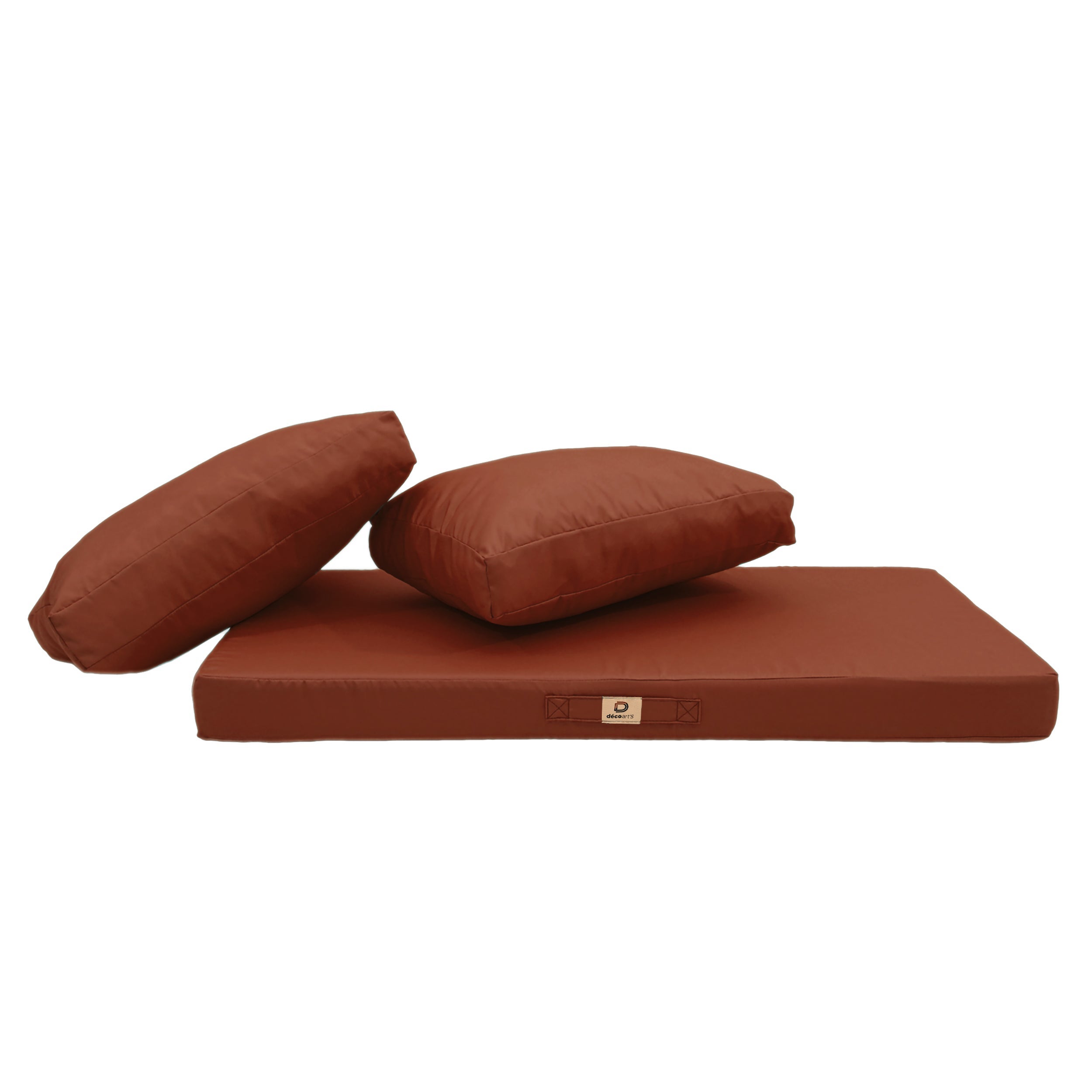 Coussins pour salon de jardin déhoussable 120x60cm Terracotta - 4