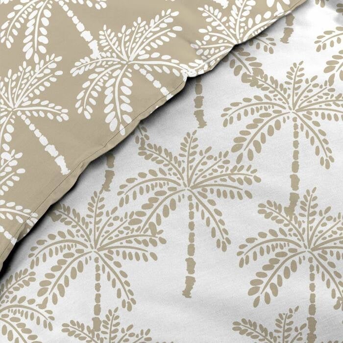 Parure de couette réversible + 240 x 220 cm coton 57 fils + 2 taies Oliana - 2