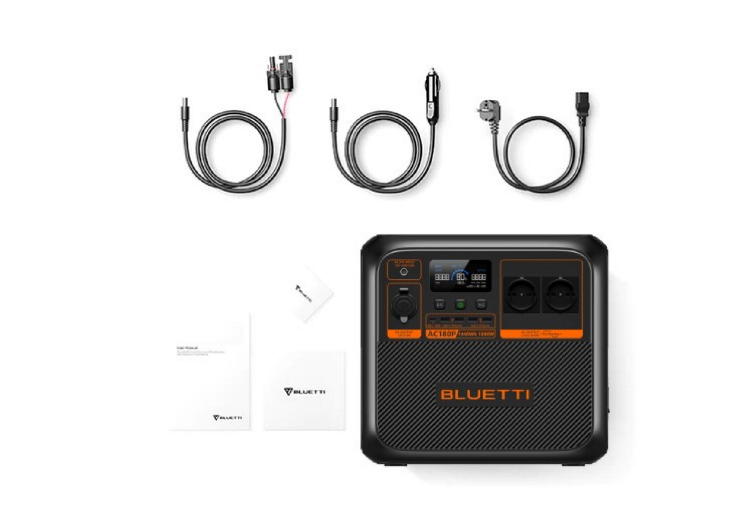 BLUETTI AC180P Estação de Energia Portátil - 1440Wh, Gerador Solar 2x1800W (2700W Máx) - 3
