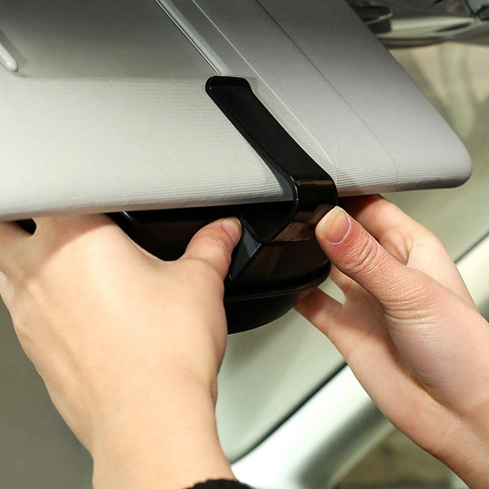 Porte-lunettes Double Tête En Cuir PU Noir – Support De Bureau Ou Maison, Doublure Pelucheuse – Pour Lunettes De Vue Ou Soleil