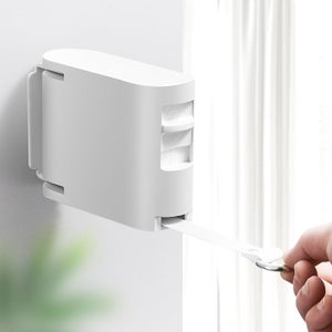 EcoBam Bobina retrattile per stendibiancheria, doppia linea stendibiancheria, montaggio a parete, resistente, per interni ed esterni, 30 m (2 x 15 m), nero