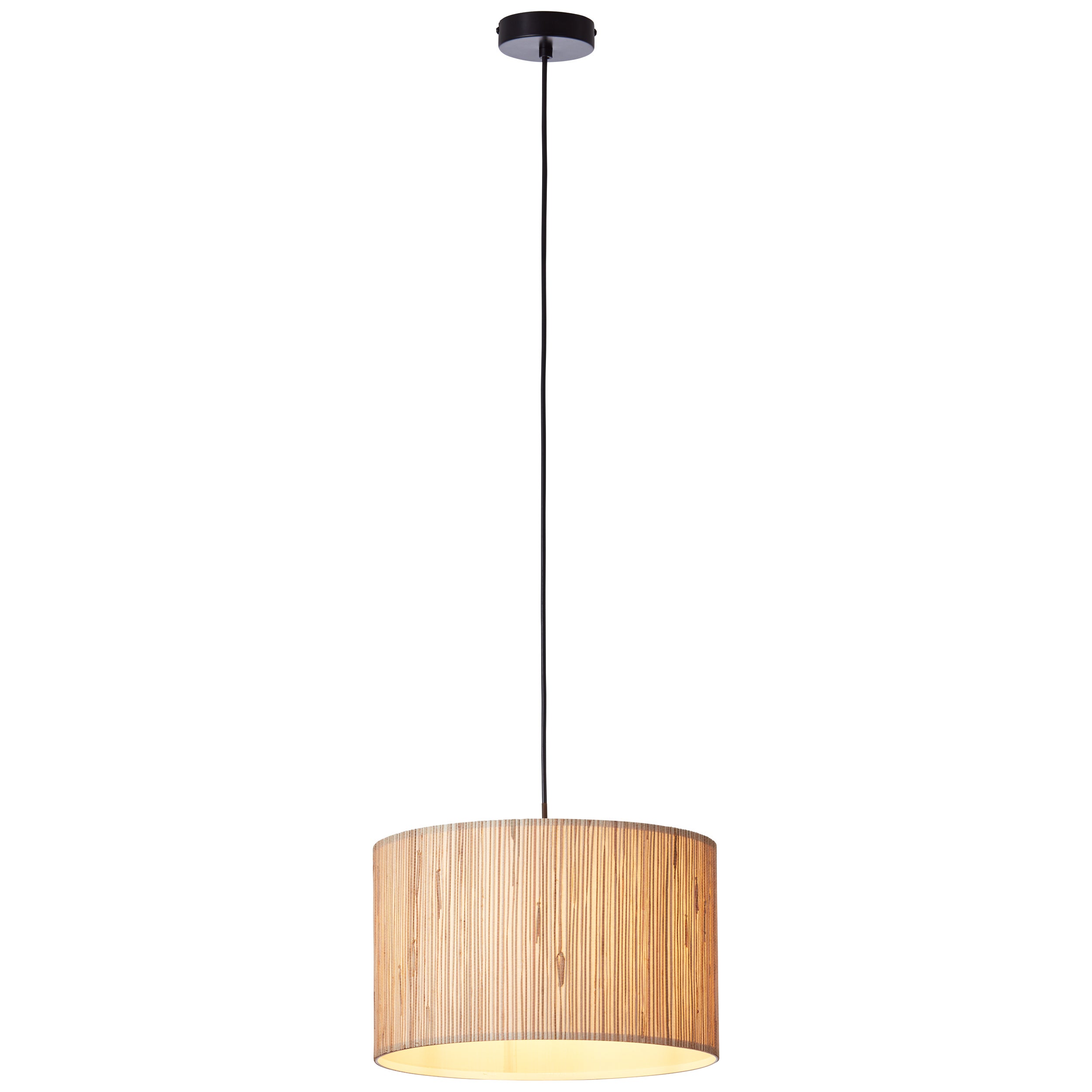 BRE-Light Maureen lampa sufitowa LED 20x20cm czarny metal/czarny bambus 12W zintegrowana dioda LED - 3