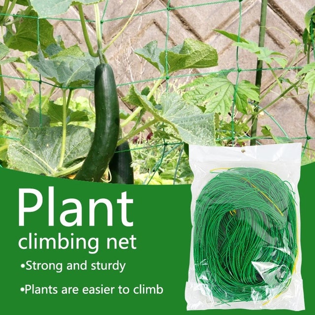 Filet d'escalade de plantes treillis de jardin filet d'escalade de fleurs pour Support de plantes vigne fleur raisins fruits 27 brins (1,8 m x 2,7 m)