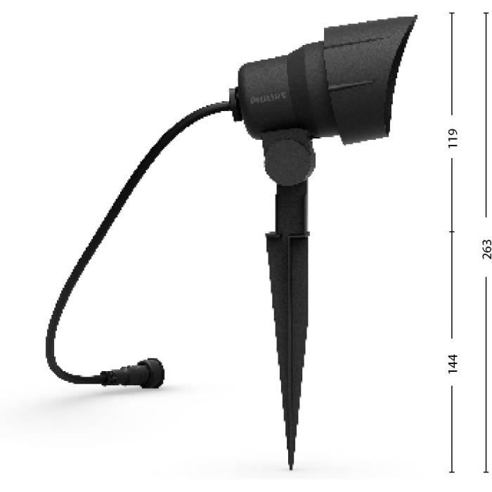 Comparer les prix : Philips spot extérieur basse tension LED GardenLink