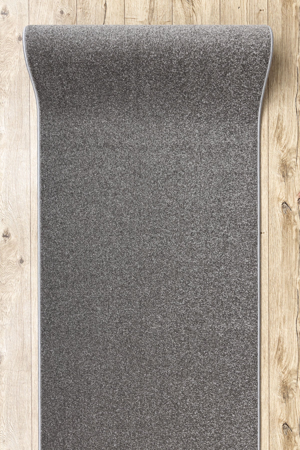 Jednolity chodnik KARMEL Gładki, jednokolorowy szary 160 cm 160x490 cm - 5