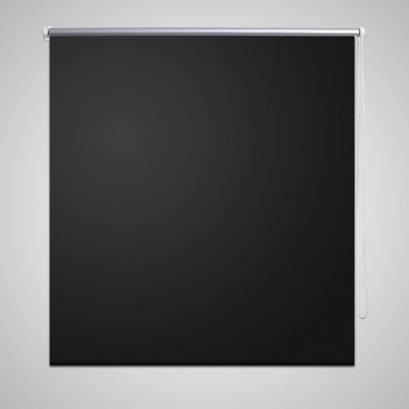 Roleta zaciemniająca 84,4x175 cm Szerokość tkaniny 80 cm czarna vidaXL