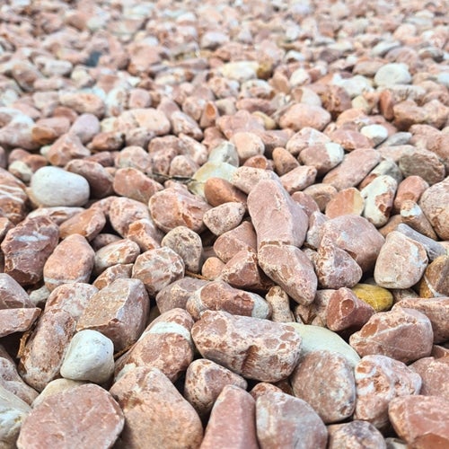 BIG BAG de +/- 800kg (10 M²) Galet Marbre Rose 15/25 mm - Livraison STANDARD - 7