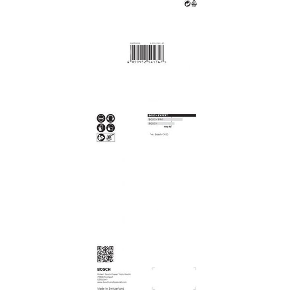 Bosch Accessories EXPERT C470 2608900836 Papier abrasif pour ponceuse vibrante perforé Grain 120 (L x l) 230 mm x 93 mm - 4