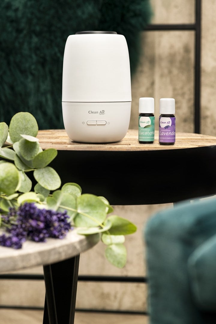 Diffuseur d'arômes Clean Air Optima Ambiente AD-303 Réservoir Blanc ...