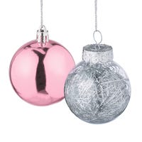 Relaxdays Set da 150 Palline di Natale, Addobbi Natalizi, Opache, Lucide, Glitterate, ∅ 3,4 e 6 cm, Decorazioni, Argento Relaxdays Set da 150 Palline di Natale, Addobbi Natalizi, Opache, Lucide, Glitterate, ∅ 3,4 e 6 cm, Decorazioni, Argento