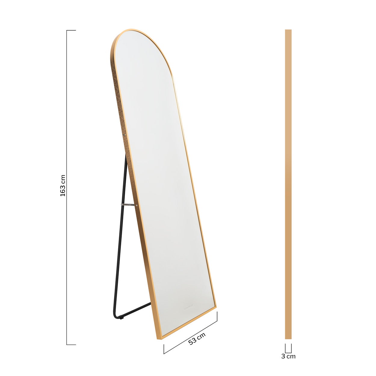 Flamingueo Specchio da Terra Specchio da Parete Lungo Decorazioni Camera da Letto Specchio da Parete Moderno 163x53x3cm - 8