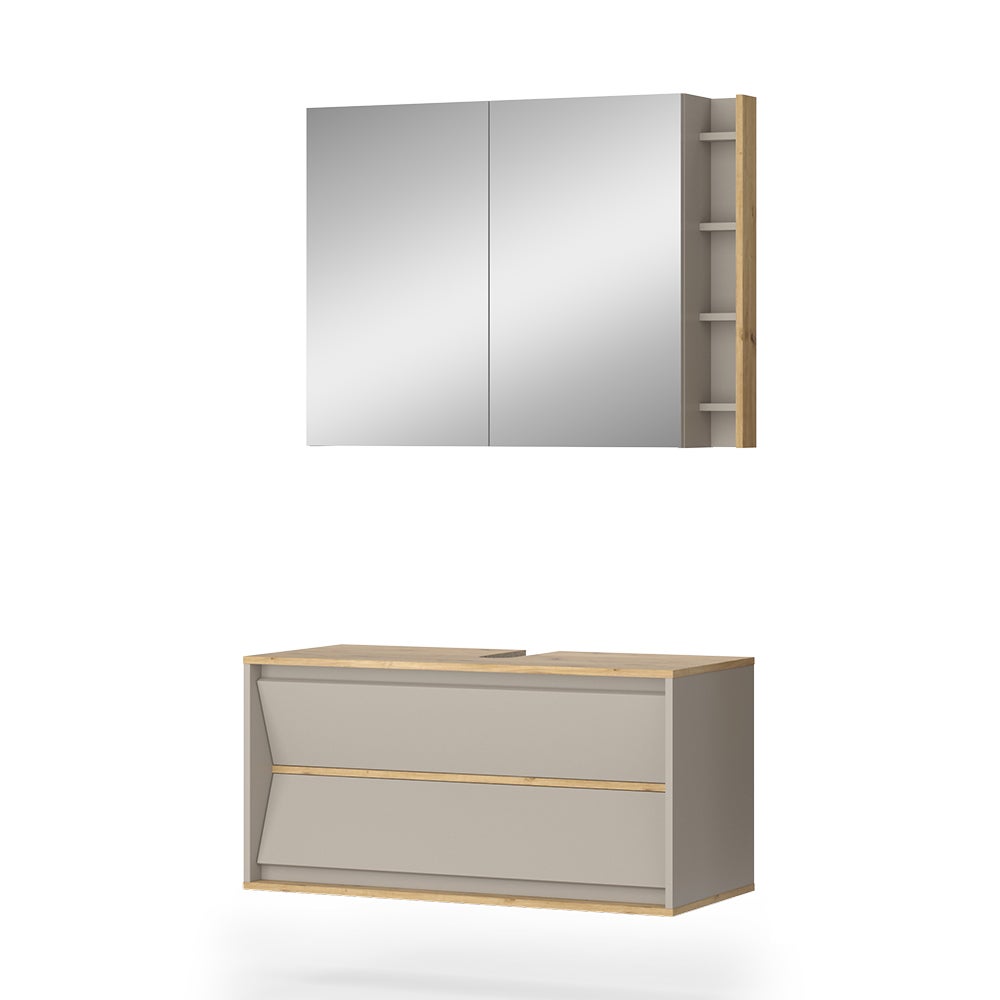 Vicco Zestaw mebli łazienkowych Edelin, Kaszmir, 2 części