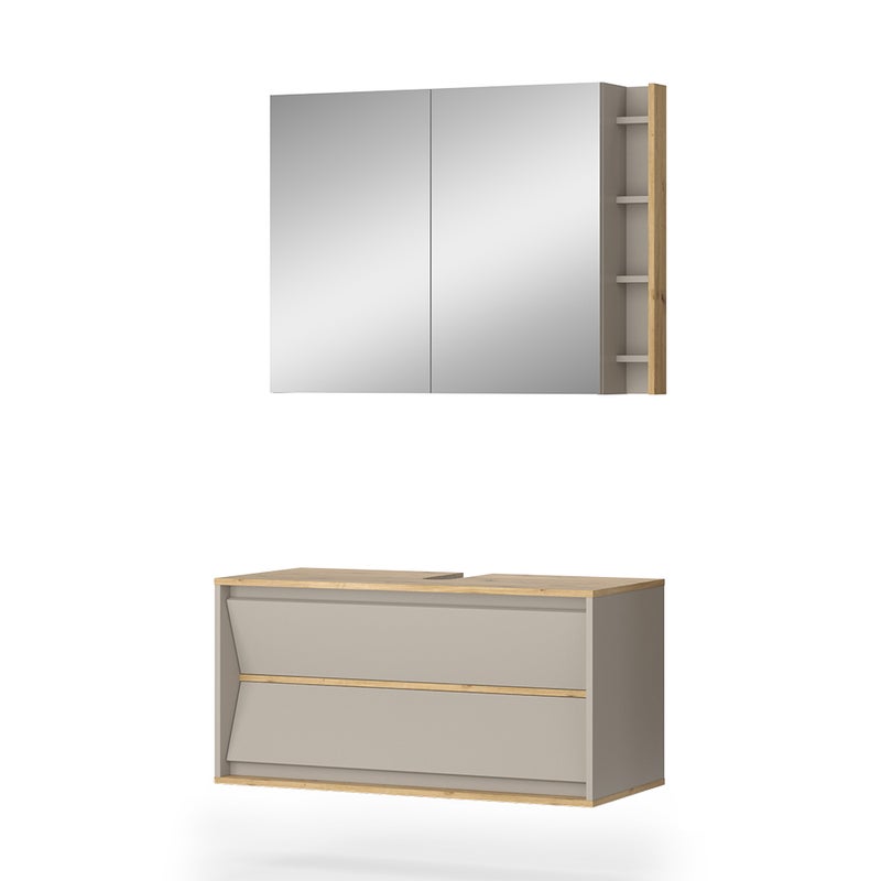 Vicco Zestaw mebli łazienkowych Edelin, Kaszmir, 2 części