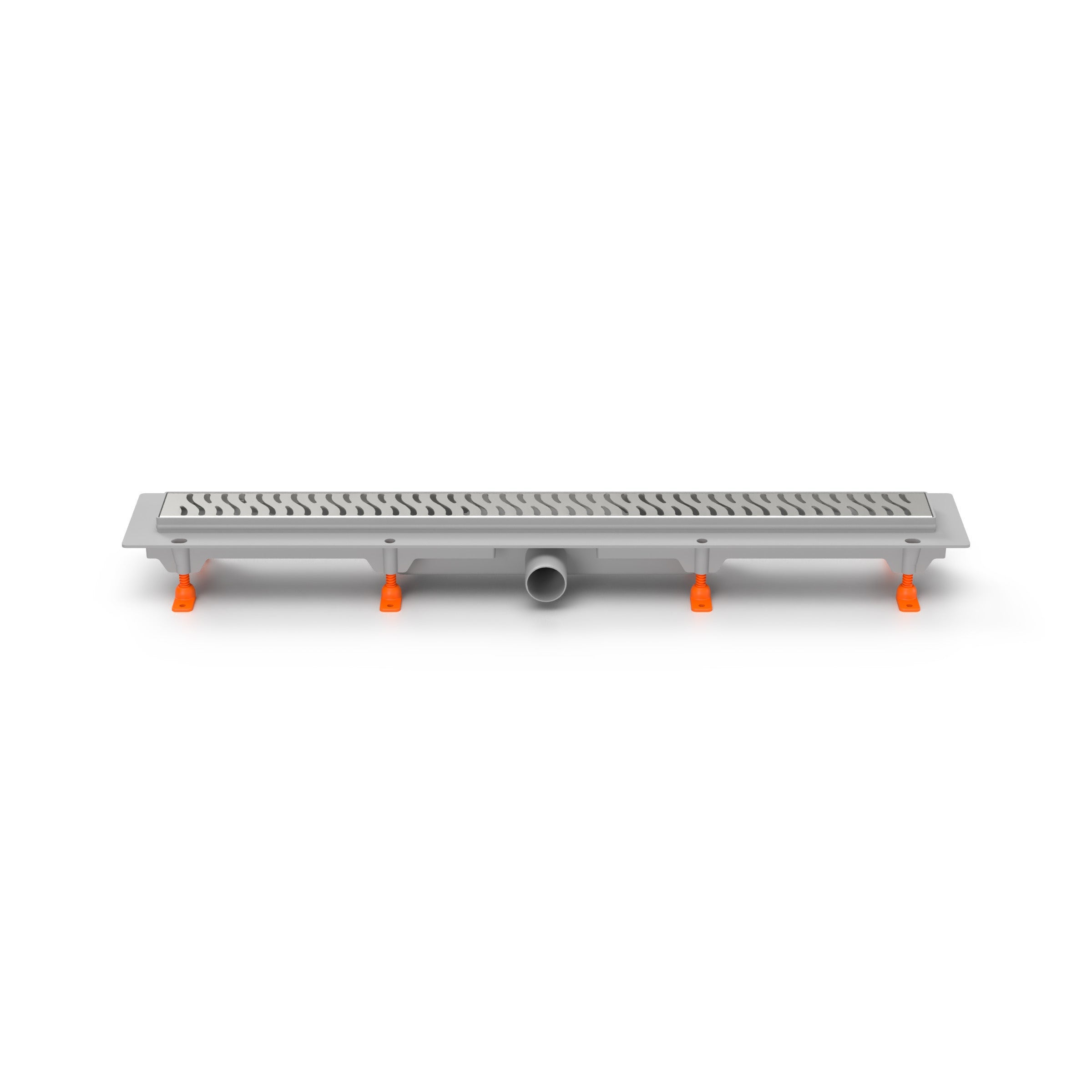 Rigola de interior MCH cu gratar de inox HARMONY lucioasa, 650 mm