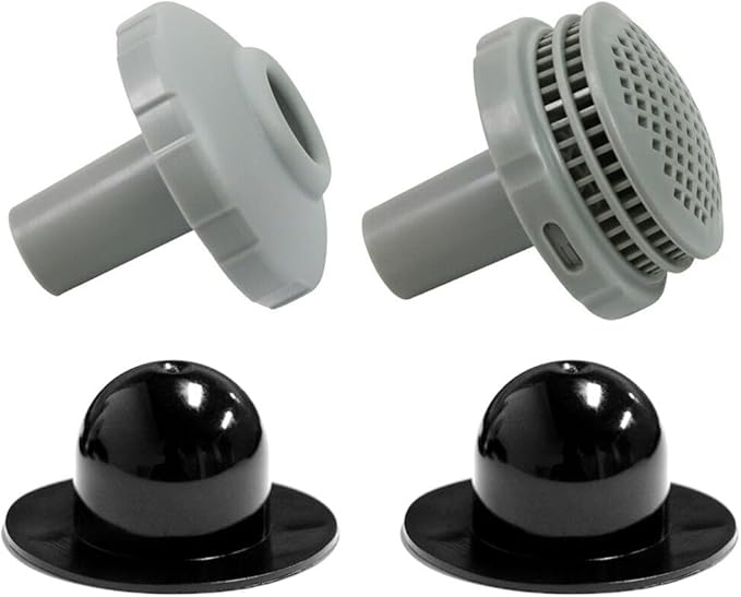 25022E Woda basenowa - Zestawy przyłączeniowe pasujące do Intex, z sitkiem, dyszą i korkiem ze złączkami 3,2 cm