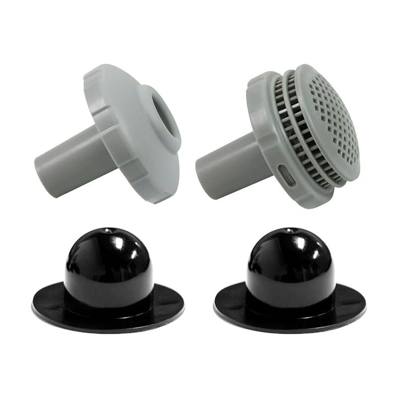 25022E Woda basenowa - Zestawy przyłączeniowe pasujące do Intex, z sitkiem, dyszą i korkiem ze złączkami 3,2 cm