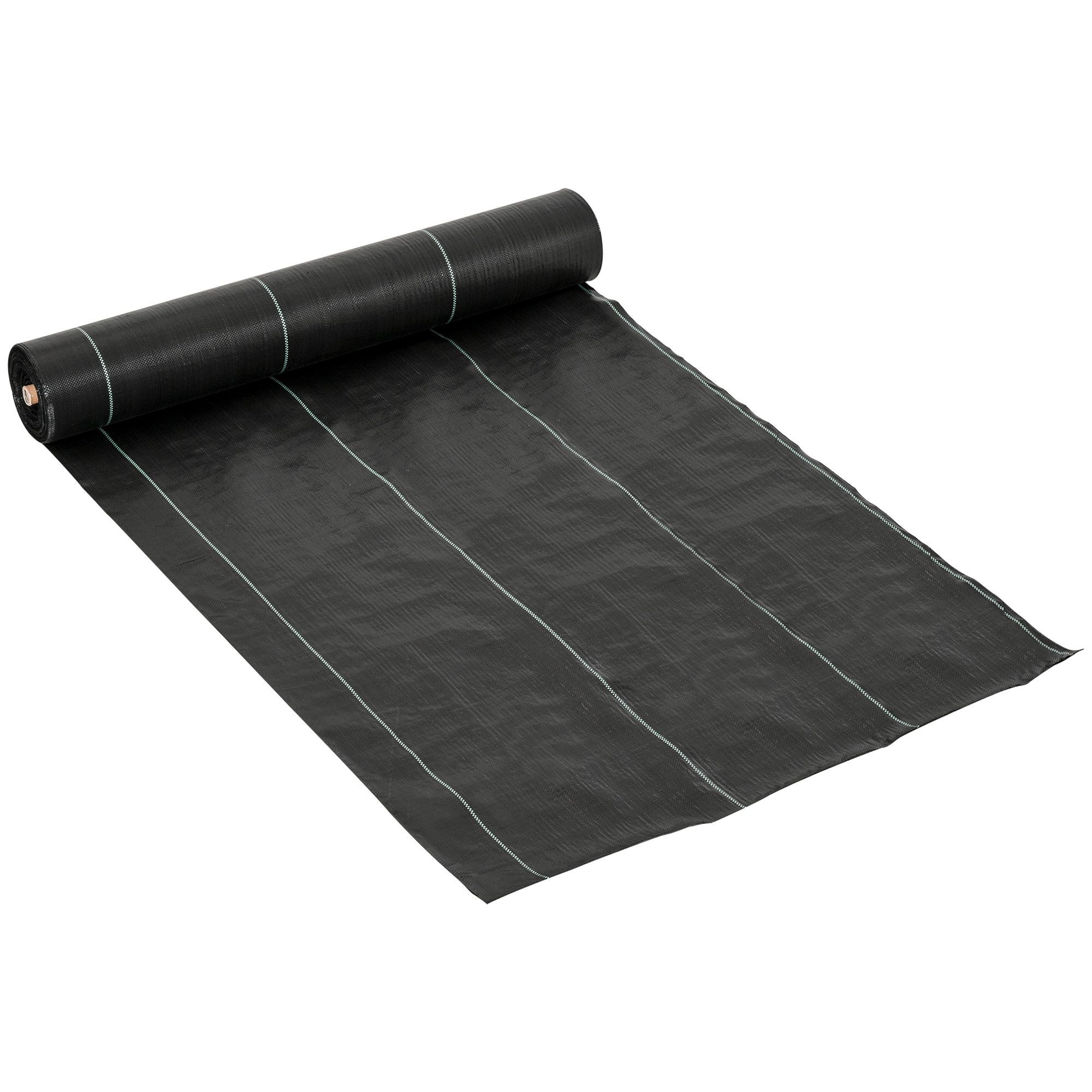 Outsunny Telo per Pacciamatura Drenante e Traspirante 50x2 m in PP per ...