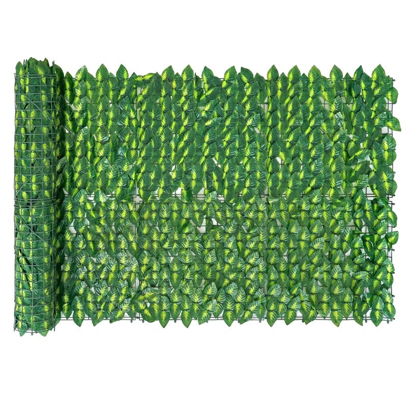 Sztuczny bluszcz do ogrodzenia, sztuczny żywopłot 100 cm x 300 cm, sztuczne panele żywopłotowe, dekoracja ogrodu na zewnątrz