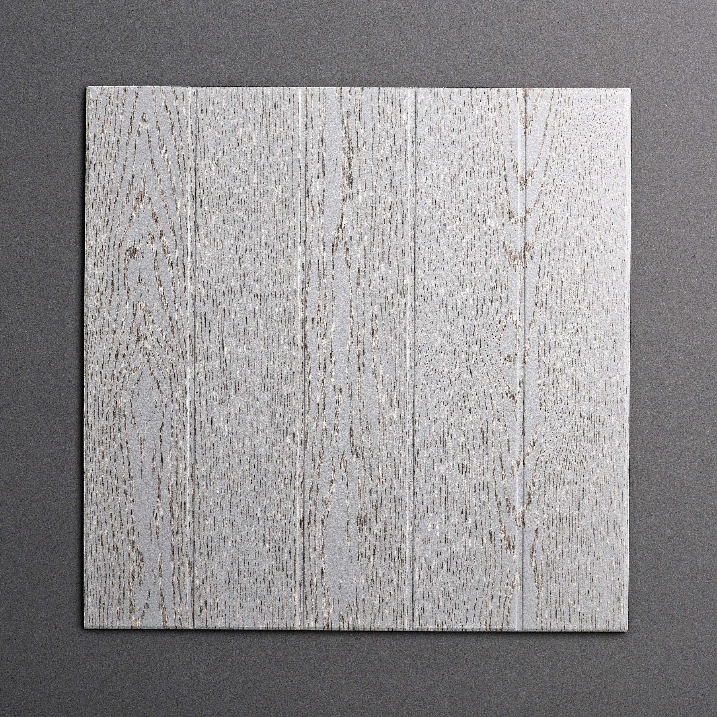 DECOSA Dalle de plafond ATHEN - polystyrène - effet bois-couleur frêne blanc - 50 x 50 cm - 10 sachets (=20 m2) - 2