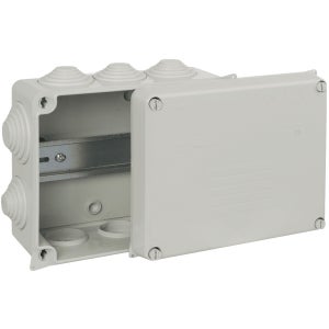 Protec.class 4389 Lot De 10 Boîtes De Dérivation FR Gris - IP54 Sans Halogène 89x43x37mm