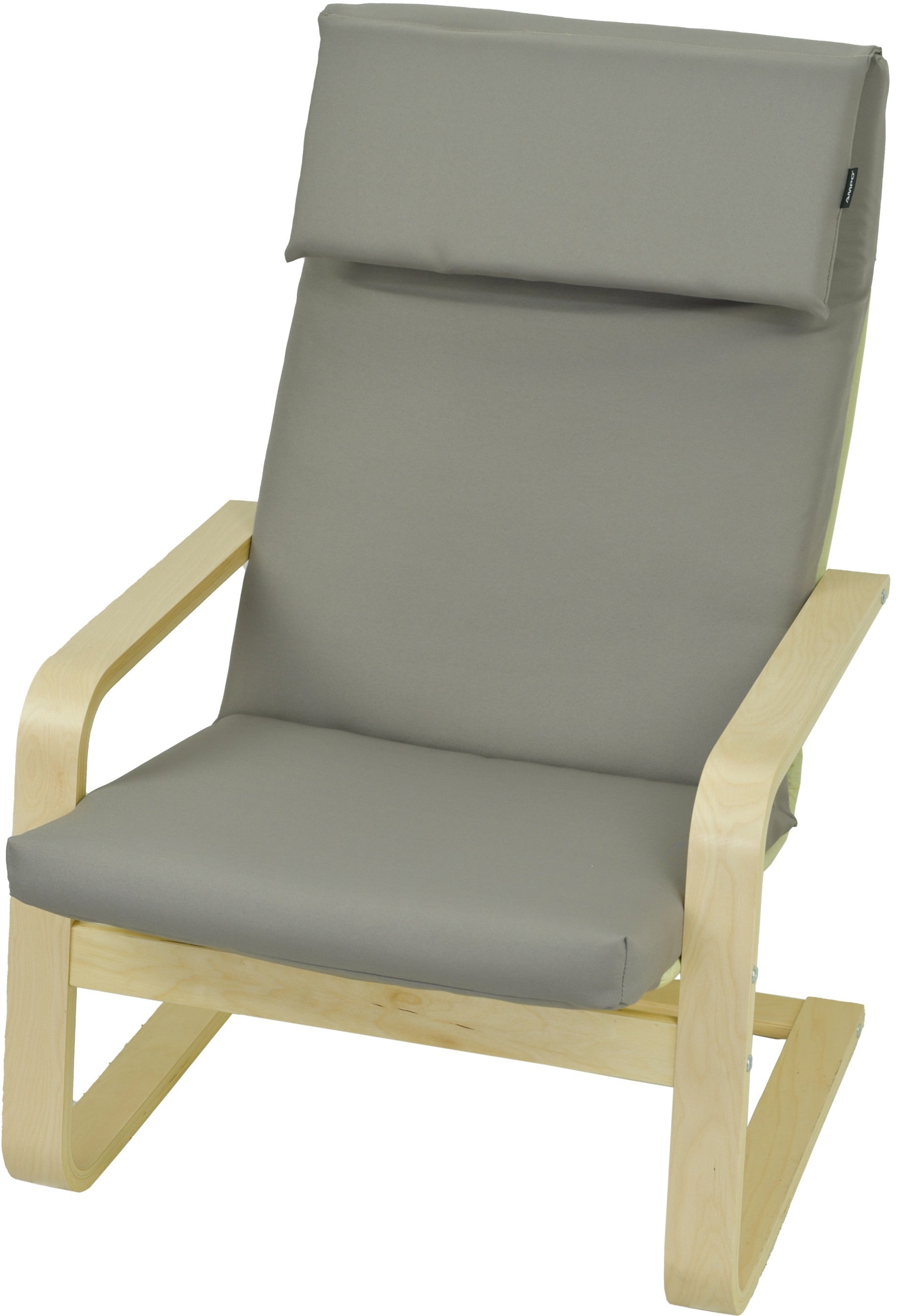 Poduszka na fotel drewniany Poang Pello AMPO szary gładki 1 szt.