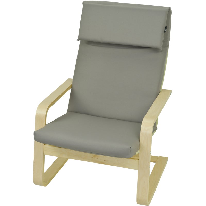 Poduszka na fotel drewniany Poang Pello AMPO szary gładki 1 szt.