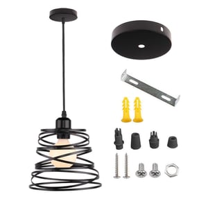 Lampadario Industriale Vintage A Sospensione - 3 Pezzi, E27, Nero/rame. Per Loft, Bar, Casa - Foto 2