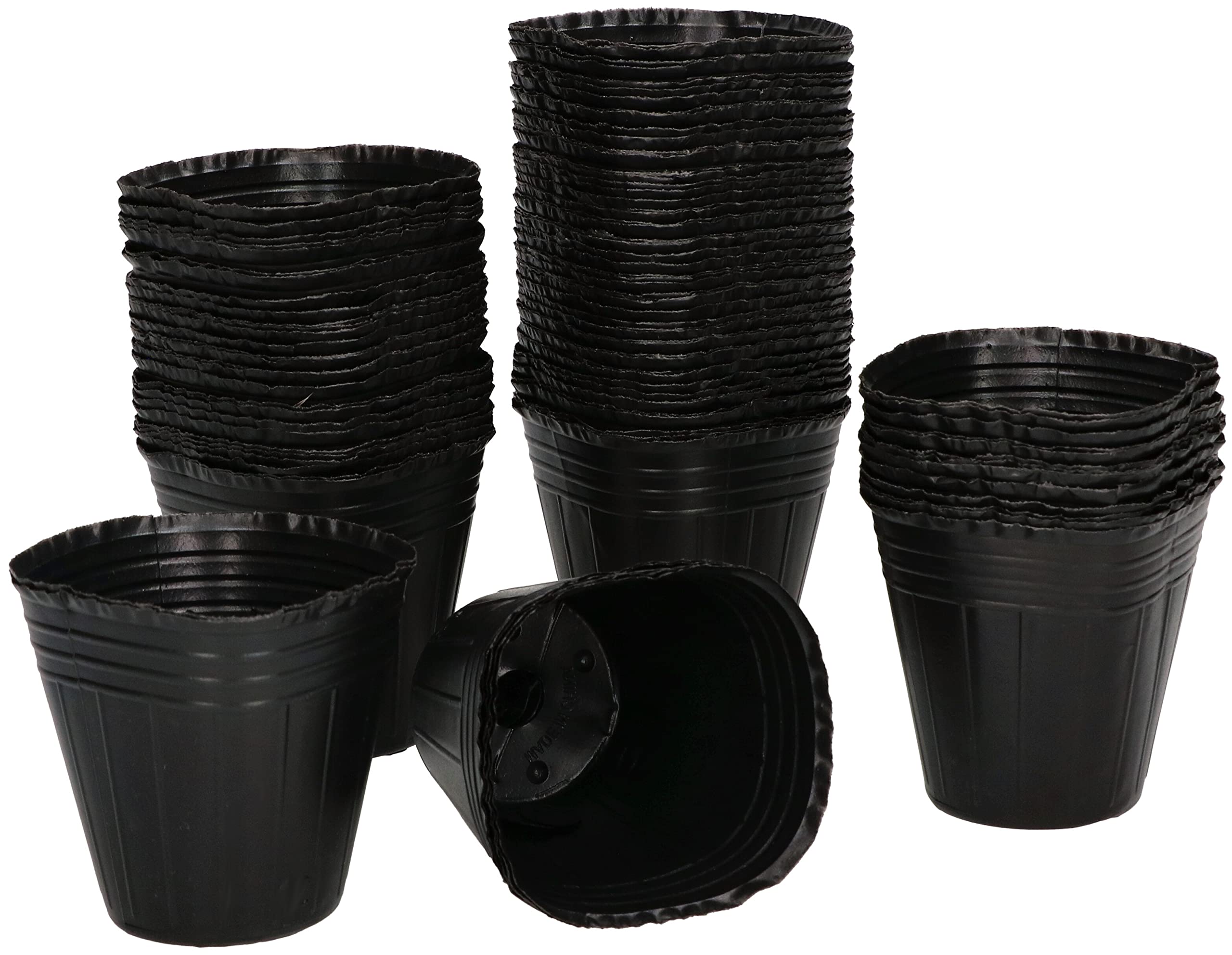 FUBESK Lot De 100 Pots De Fleurs Plastique Pour Semis Et Pépinière - 9x6x8cm